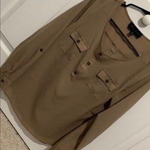 M - Beige long sleeve shirt - Miss Daisy